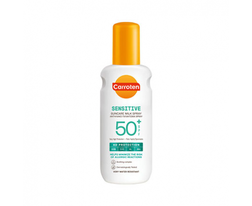 Слънцезащитно мляко-спрей Каротен Сенсикеър SPF 50 200мл Слънцезащитно мляко-спрей Каротен Сенсикеър SPF 50 200мл