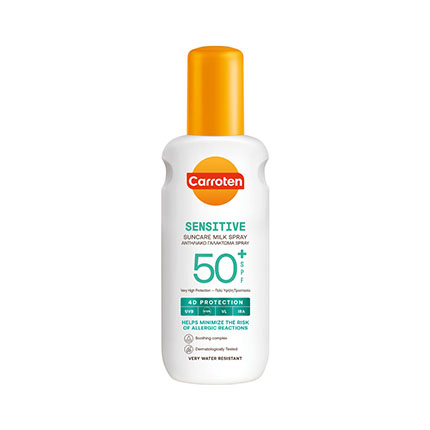 Слънцезащитно мляко-спрей Каротен Сенсикеър SPF 50 200мл Слънцезащитно мляко-спрей Каротен Сенсикеър SPF 50 200мл