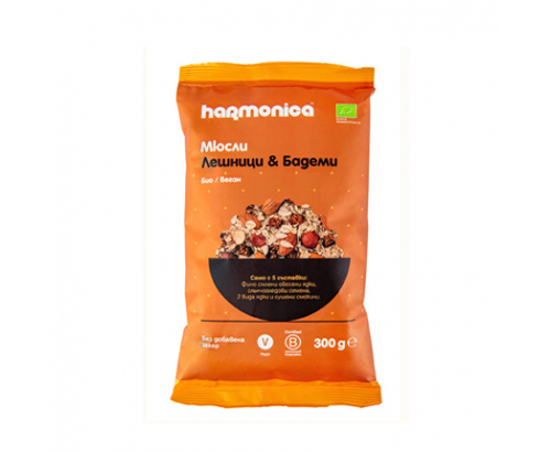 Био мюсли Хармоника 300г С лешници и бадеми Био мюсли Хармоника 300г С лешници и бадеми