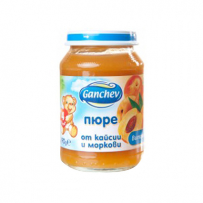 Пюре Ганчев 190г Кайсия и морков