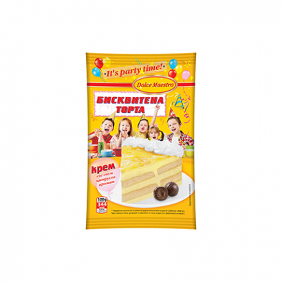 Крем бисквитена торта Меркурий 70г Цитрусов аромат