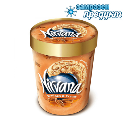 Сладолед Нирвана 850мл Пралина ХL Сладолед Нирвана 850мл Пралина ХL