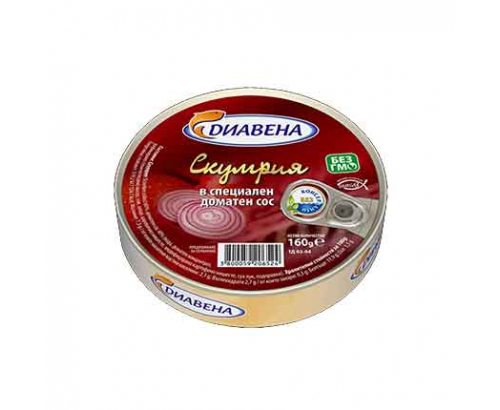Скумрия Диавена 160г специален доматен сос