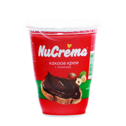 Какаов крем с лешници Нукрема 400г