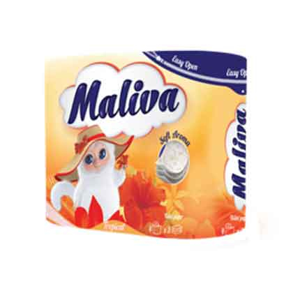 Тоалетна хартия Малива 4бр Тропик/Романс Тоалетна хартия Малива 4бр Тропик/Романс