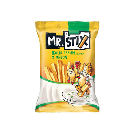 Мистър Стикс Мега 50г Сметана и лук Мистър Стикс Мега 50г Сметана и лук