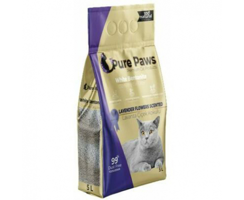 Котешка тоалетна Чисти Лапи 5л С аромат на лавандула Котешка тоалетна Чисти Лапи 5л С аромат на лавандула