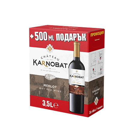 Вино Шато Карнобат 3л Мерло Вино Шато Карнобат 3л Мерло
