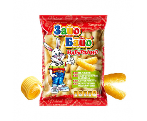 Пшенични пръчици Зайо Байо 45г Натурални Пшенични пръчици Зайо Байо 45г Натурални