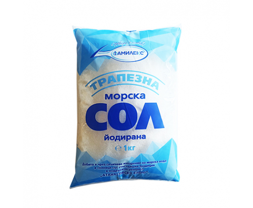 Морска сол Фамилекс 1кг Трапезна Морска сол Фамилекс 1кг Трапезна