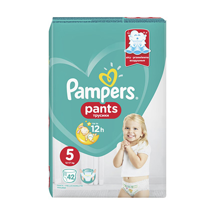 Бебешки пелени Памперс Пантс S5 Джуниър 42бр Бебешки пелени Памперс Пантс S5 Джуниър 42бр
