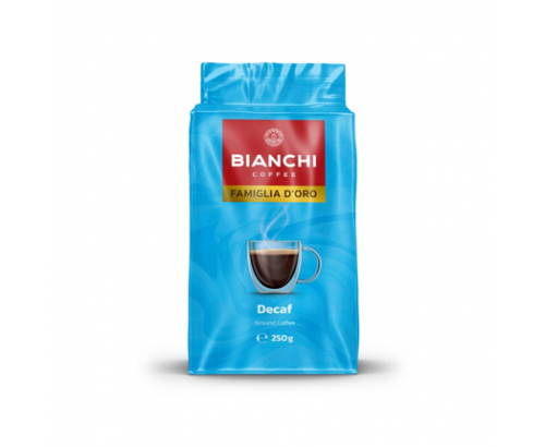 Мляно кафе Бианчи Фамилия Д'оро 250г Без кофеин Мляно кафе Бианчи Фамилия Д'оро 250г Без кофеин