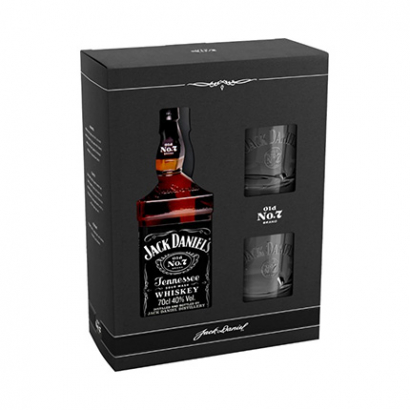 Уиски Джак Даниелс 700мл + 2 чаши