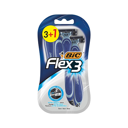 Еднократна самобръсначка Бик Флекс 3 3+1 Сензитив Еднократна самобръсначка Бик Флекс 3 3+1 Сензитив