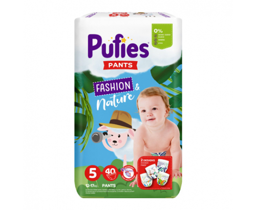 Бебешки гащички Пуфис Джуниър 40бр 12-17кг Бебешки гащички Пуфис Джуниър 40бр 12-17кг