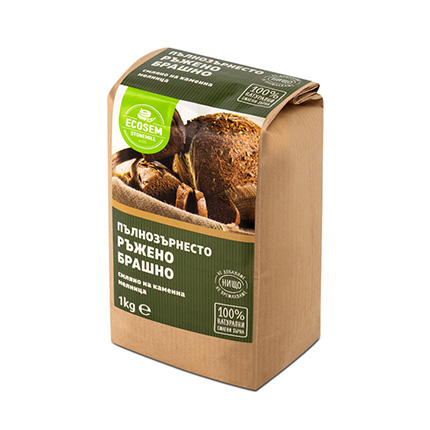 Брашно 100% Пълнозърнесто от ръж Екосем 1кг