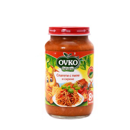 Пюре Бебелан 220г Спагети, пиле и сирена