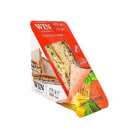 Сандвич Уин Делукс 175г С чоризо и чедър Сандвич Уин Делукс 175г С чоризо и чедър