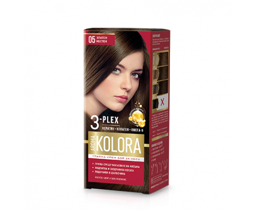 Боя за коса Арома Колор 05 Златен Кестен Боя за коса Арома Колор 05 Златен Кестен