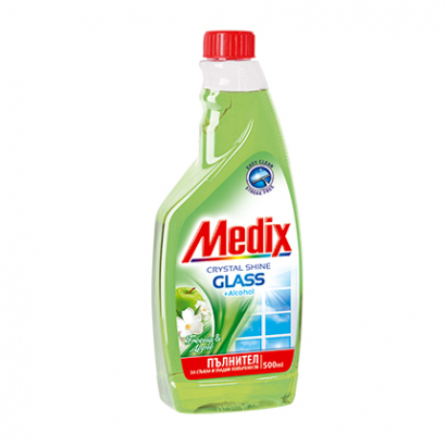 Препарат за стъкла Медикс 500мл Пълнител Фрезия и Ябълка