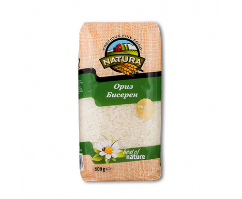 Ориз Натура 500г Бисерен Ориз Натура 500г Бисерен