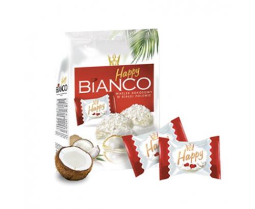 Бонбони Хепи Бианко 140г кокос Бонбони Хепи Бианко 140г кокос