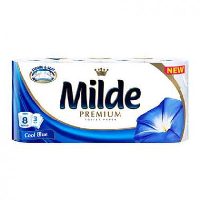 Тоалетна хартия Милде 8бр Кул Блу