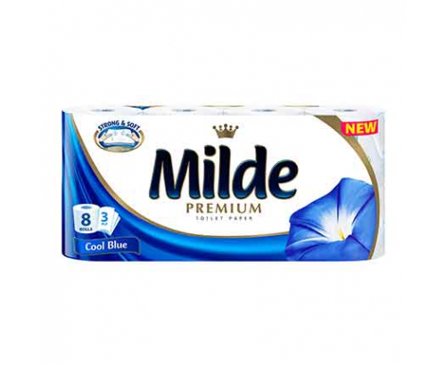 Тоалетна хартия Милде 8бр Кул Блу Тоалетна хартия Милде 8бр Кул Блу