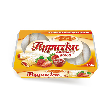 Пурички Славянка 200г С мармалад от ягода Пурички Славянка 200г С мармалад от ягода