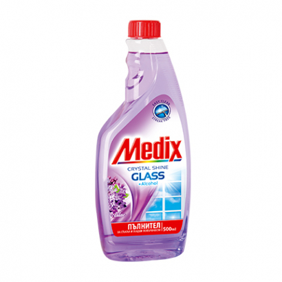 Препарат за стъкла Медикс 500мл Пълнител Люляк