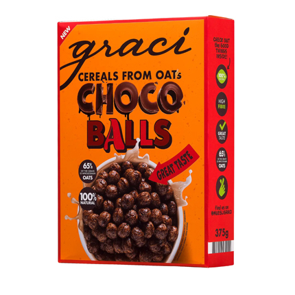 Зърнена закуска Граци 375г Шоколадови топчета