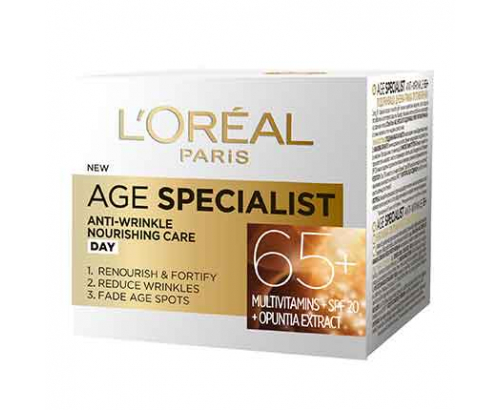 Крем за лице Лореал Експерт 50мл Дермо дневен 65+ Крем за лице Лореал Експерт 50мл Дермо дневен 65+