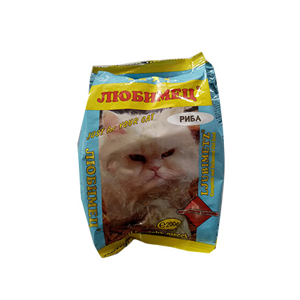 Храна за котки Любимец 200г Риба