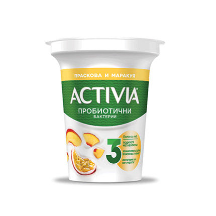 Активиа Плодова 280г Праскова и маракуя