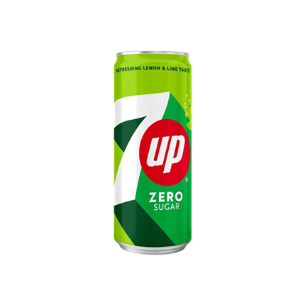 Газирана напитка Севън Ъп 330мл кен без захар Газирана напитка Севън Ъп 330мл кен без захар
