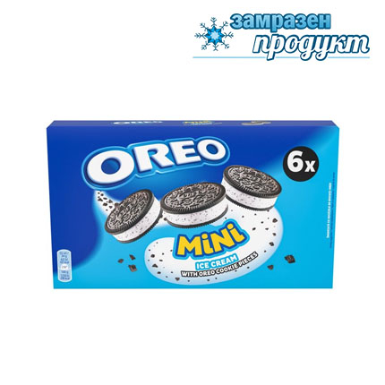 Сладолед Орео Мини сандвич 6Х55мл Сладолед Орео Мини сандвич 6Х55мл
