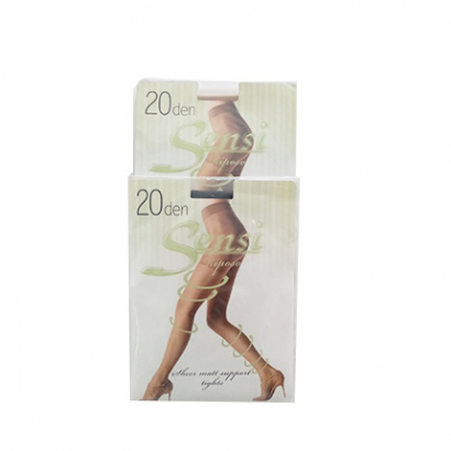 Чорапогащник Сенси 20 ден Черен/Бежов