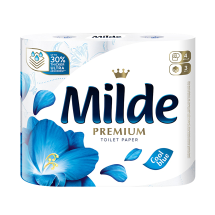 Тоалетна хартия Милде 4бр Блу Тоалетна хартия Милде 4бр Блу
