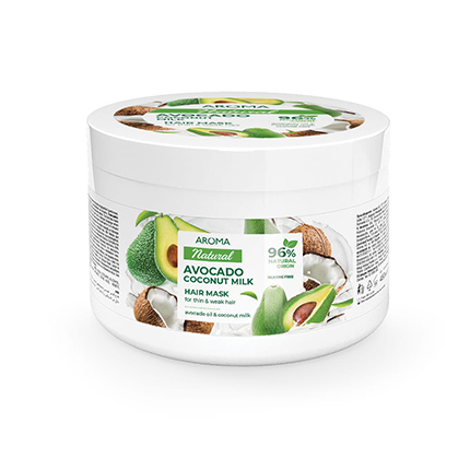 Маска за коса Арома Натурал 450мл Авокадо и кокосово мляко Маска за коса Арома Натурал 450мл Авокадо и кокосово мляко