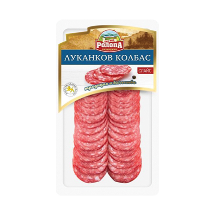 Луканков колбас Еко мес Родопа Пазарджик 120г Слайс Луканков колбас Еко мес Родопа Пазарджик 120г Слайс