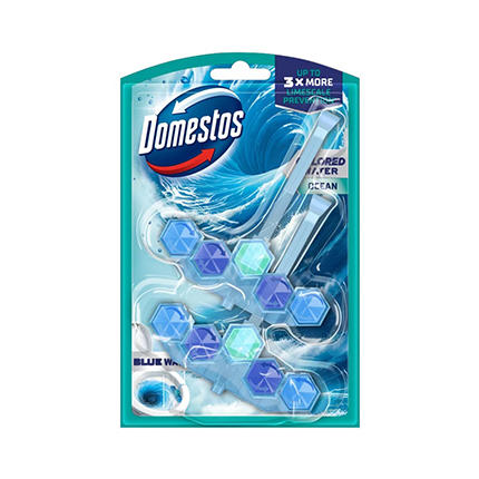 Ароматизатор за тоалетна Доместос 2х48г Синя вода океан