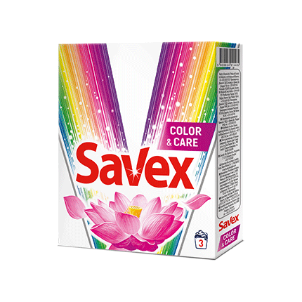 Прах за пране Савекс Активатор 320г Цветно Кеър Прах за пране Савекс Активатор 320г Цветно Кеър