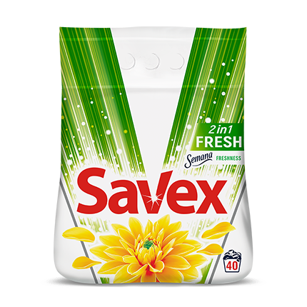 Прах за пране Савекс 3,6кг Фреш Прах за пране Савекс 3,6кг Фреш