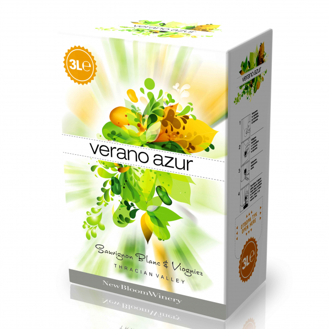Вино Верано Азур 3л Совиньон Блан