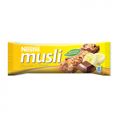 Зърнен десерт Нестле Мюсли 35г Шоколад и банан