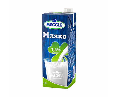Прясно мляко Мегле 1,6% 1л УХТ