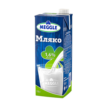 Прясно мляко Мегле 1,6% 1л УХТ