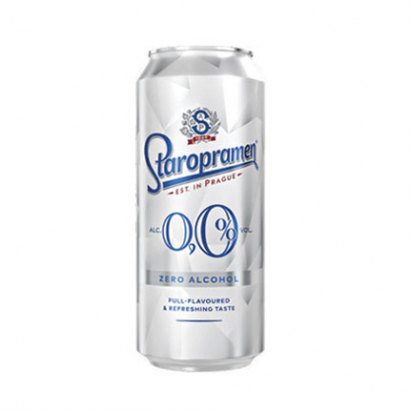 Бира Старопрамен 0% 500мл кен