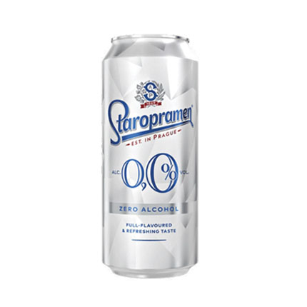 Бира Старопрамен 0% 500мл кен