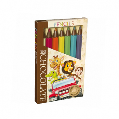 Шоколадови моливи 100г Сафари животни